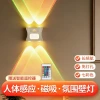 Cross-border new human-sensing wall lamps, smart ambient lights, night lights, charging home corridor lights, and small hill spotlights details Picture